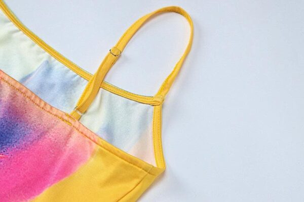 Contrast body print backless cami mini dress - Image 7