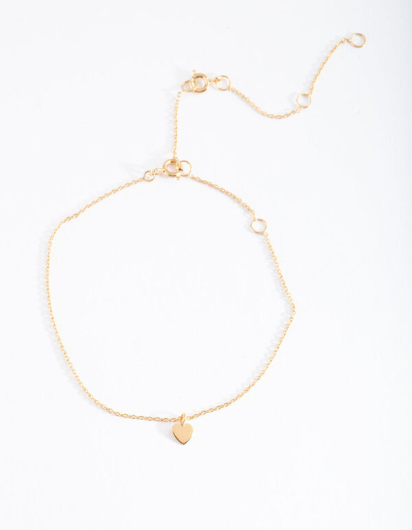 Small Heart Anklet Bracelet