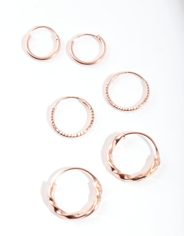 Rose Textured Earring Pack