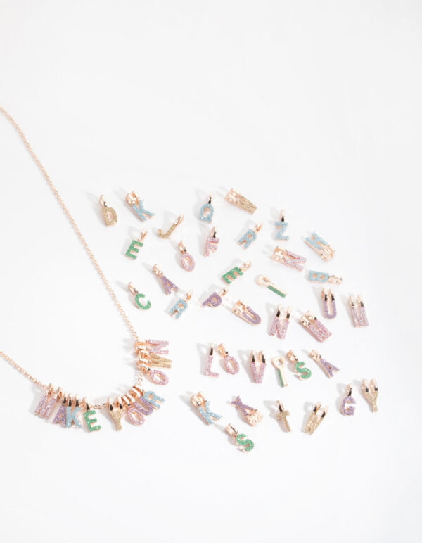 Kids Rose Glitter Paper Make-Your-Own Necklace
