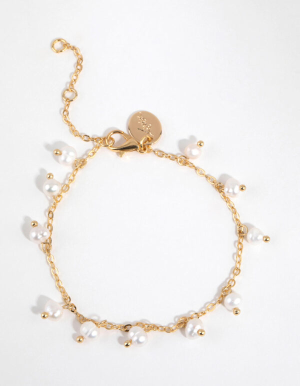 Freshwater Pearl Droplet Bracelet
