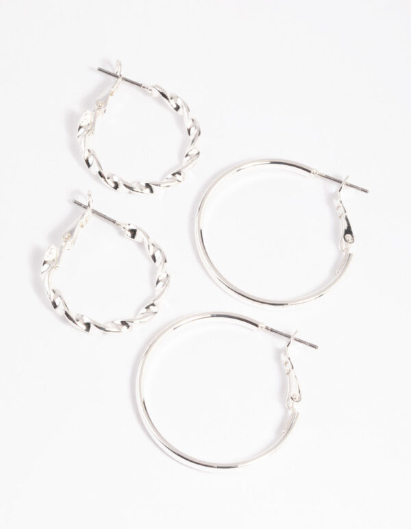 Twisted Hoop Earring Set