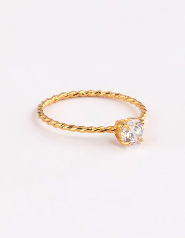 Twist Engagement Ring