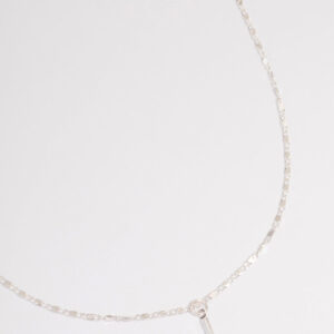 Flat Chain Stick Necklace