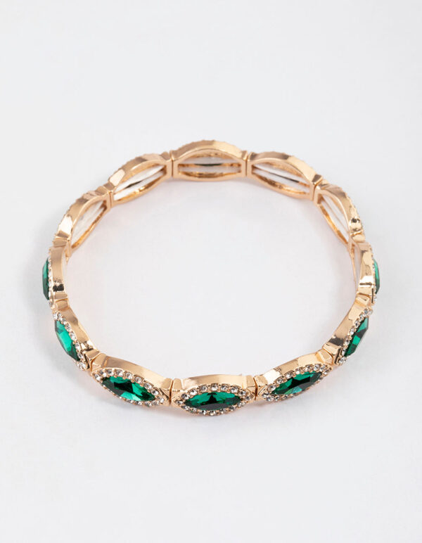 Marquise & Rubber Stretch Bracelet