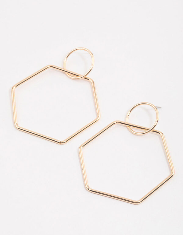 Hexagon Earrings