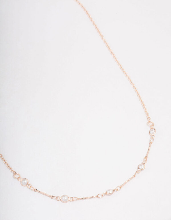 Rose Encased  Short Necklace