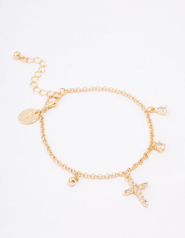 Cross Charm Bracelet