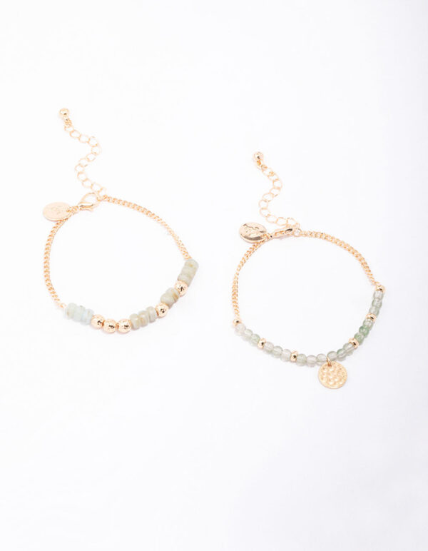 Beaded Coin Bracelet Pack