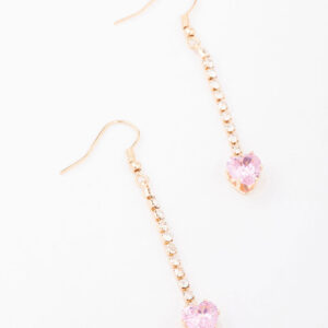 Pink Heart Earrings