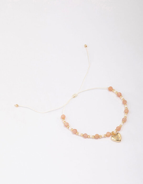 Heart Adjustable Cord Bracelet