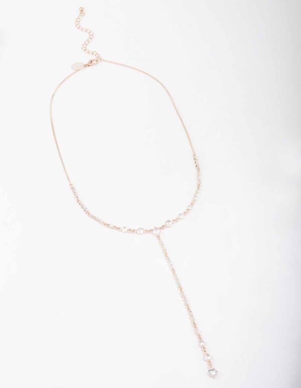 Rose Lariat Necklace