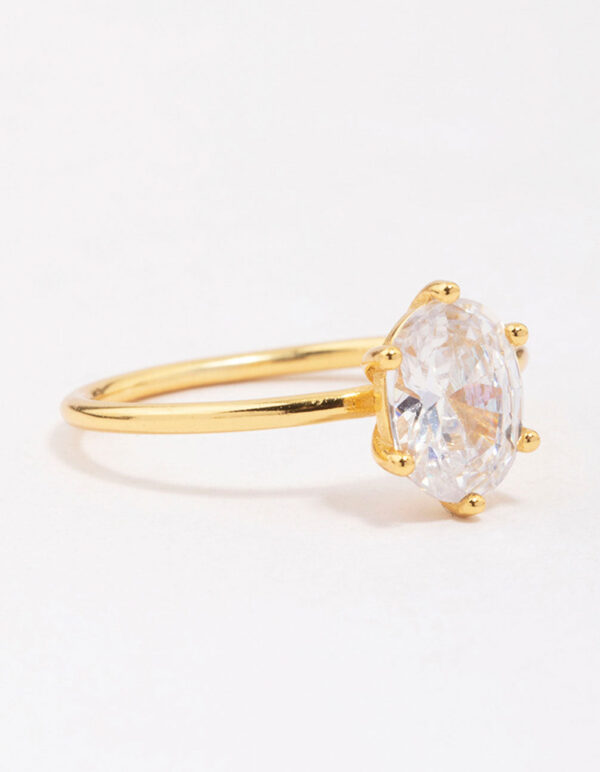 Oval Solitaire Ring