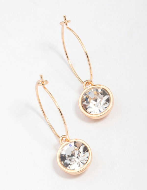 Circle Encased Hoop Earrings