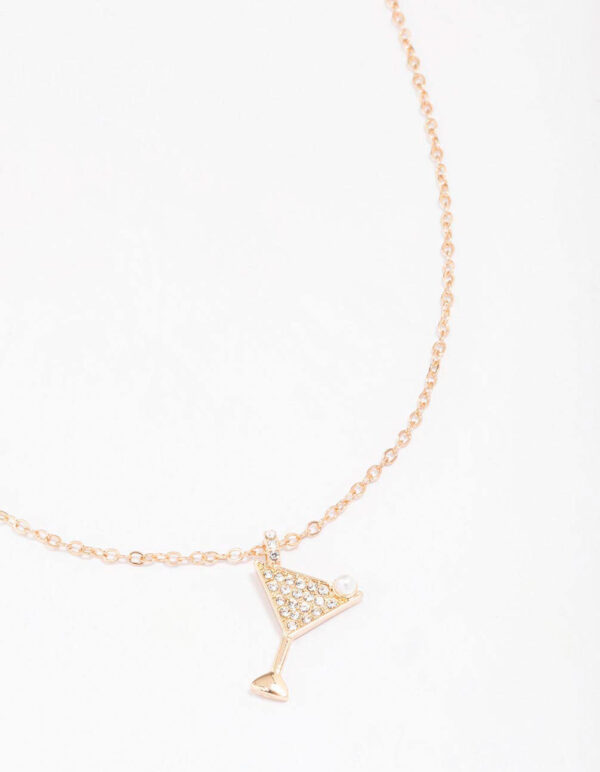 Cocktail Pendant Necklace
