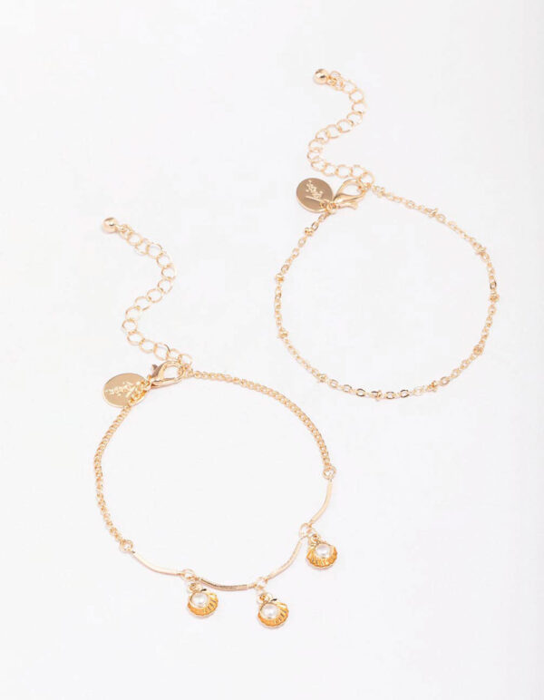 Pearl Clam Shell Bracelet Pack