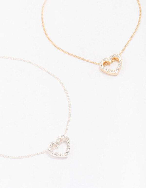 & Open Heart Bracelet Pack