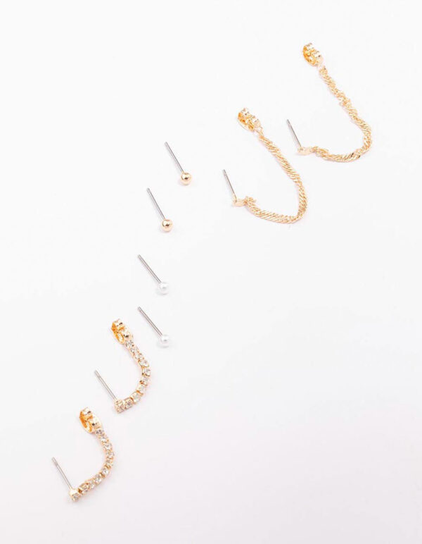 Mixed Chain & Earring 4-Pack