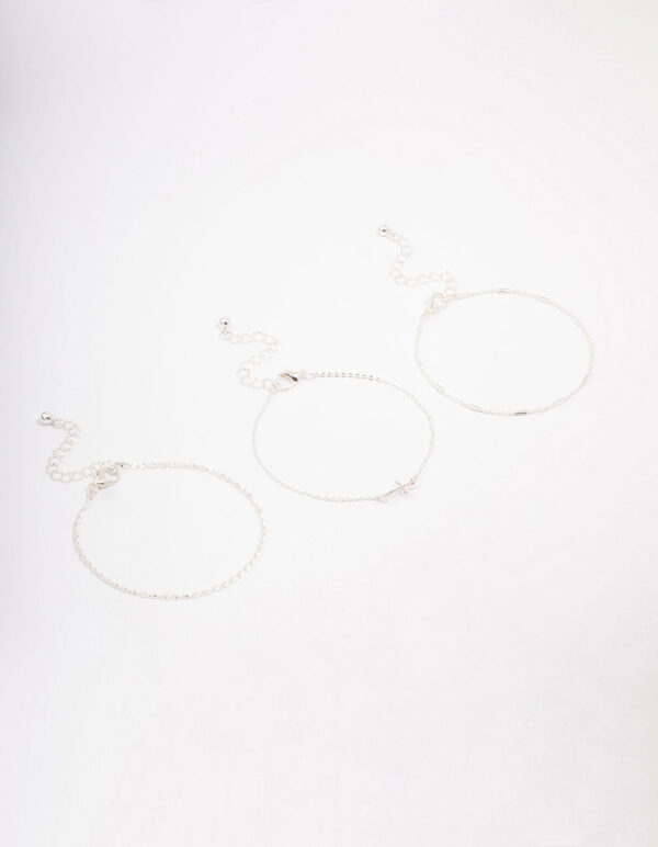 Cross Bracelet 3-Pack
