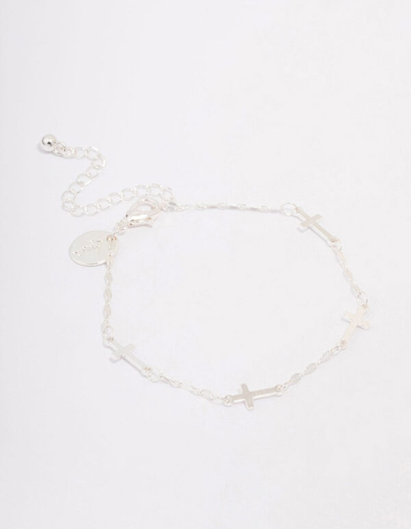 Station Cross Chain Bracelet
