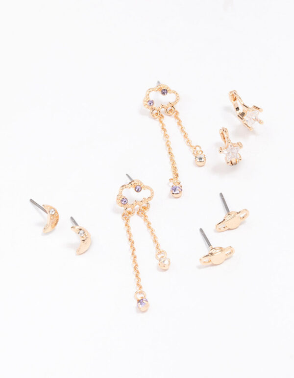 Cluster Mixed Earring 4-Pack