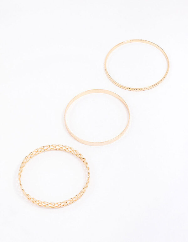 Woven Bangle 3-Pack