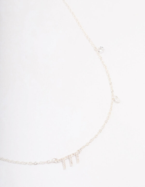 Angel Number Cubic Zirconia Chain Necklace