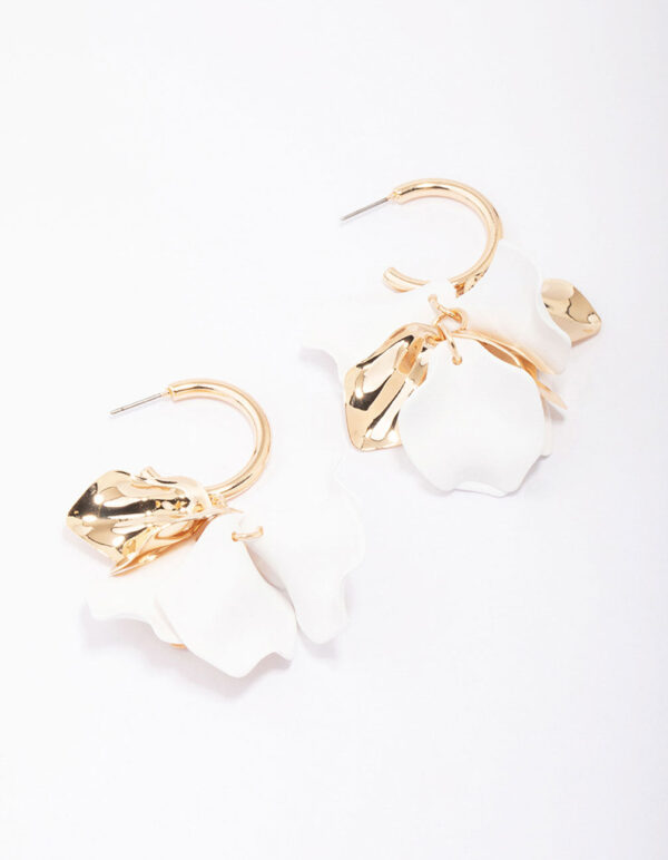 Mixed Petal Drop Earrings