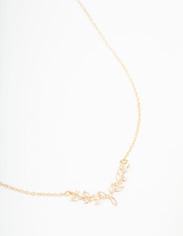 Cubic Zirconia Vine Necklace